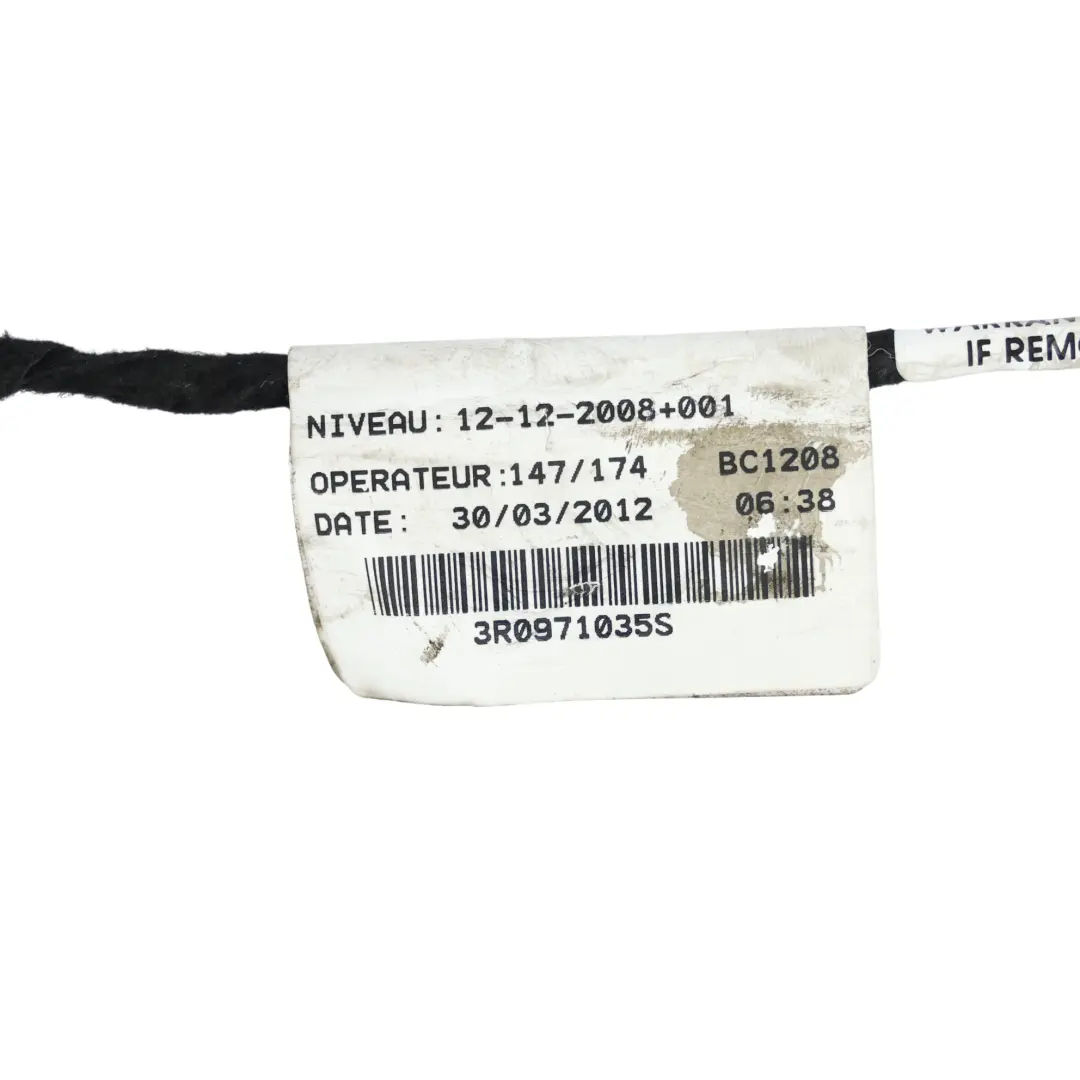 Seat Exeo Wiązka Przewodów Przednich Drzwi Lewa - SKU 3R0971035S - Numer Części 3R0971035S