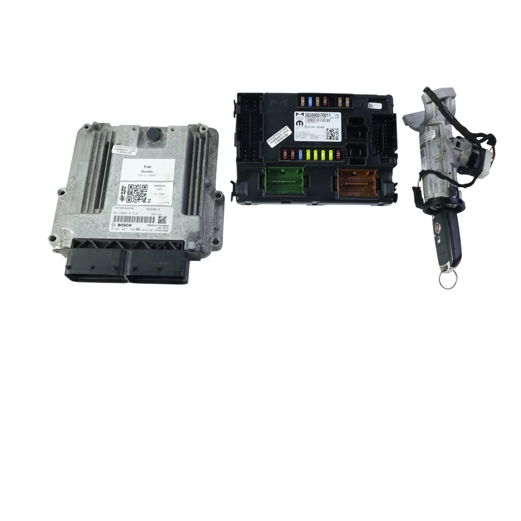 Fiat Ducato 2.2 HDI MultiJet 141HP Kit ECU Motore 0281037189 46350216 Manuale