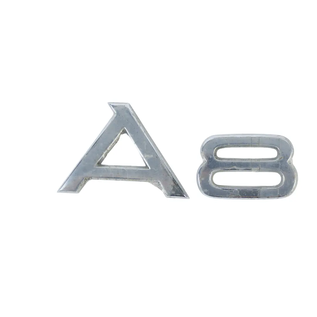 Audi A8 D4 Rear Tailgate Trunk Boot Emblem Lettering "A8" - SKU 4D0853741D - Part number 4D0853741D