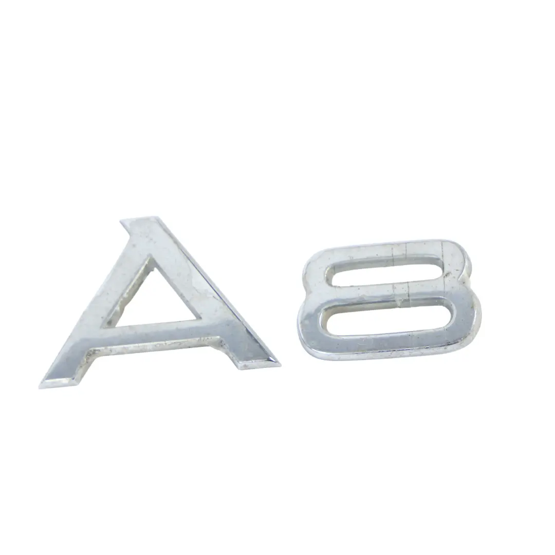 Audi A8 D4 Rear Tailgate Trunk Boot Emblem Lettering "A8" - SKU 4D0853741D - Part number 4D0853741D