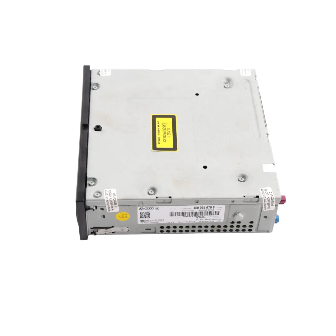 Audi A8 D4 MMI Multimedia Radio Navigation Control Head Unit - SKU 4E0035670B - Part number 4E0035670B