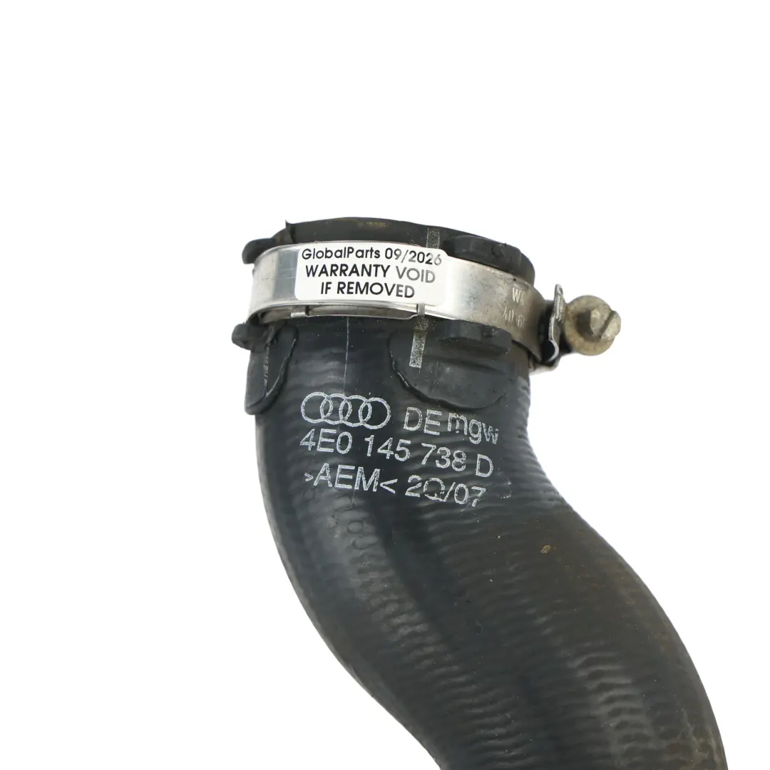 Tubo Intercooler Turbo Superiore Destro Diesel per Audi A8 D3 con numero di parte 4E0145738D Audi A8 D3 Tubo Intercooler Turbo Superiore Destro Diesel - SKU 4E0145738D - Numero di parte 4E0145738D