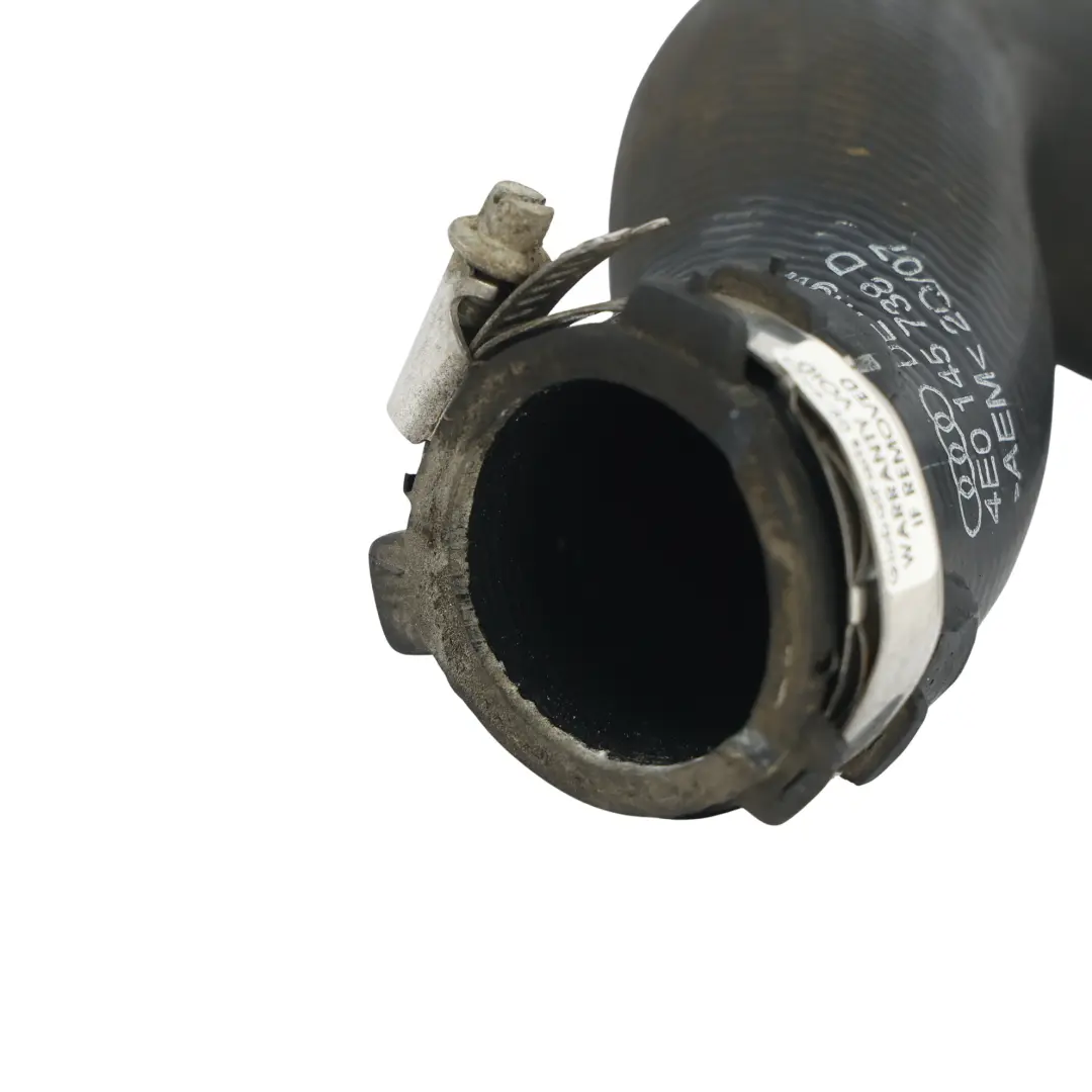 Audi A8 D3 Turbo Intercooler Pipe Hose Upper Right O/S 3.0 Diesel - SKU 4E0145738D - Part number 4E0145738D