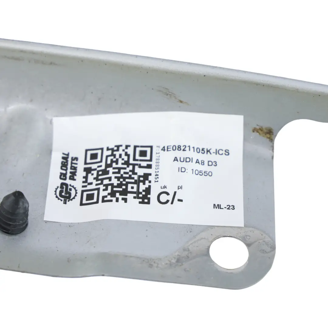 Audi A8 D3 Seitenteil Kotflügel Vorne Links Eissilber Metallic X7W - SKU 4E0821105K-ICS - Teilenummer 4E0821105K