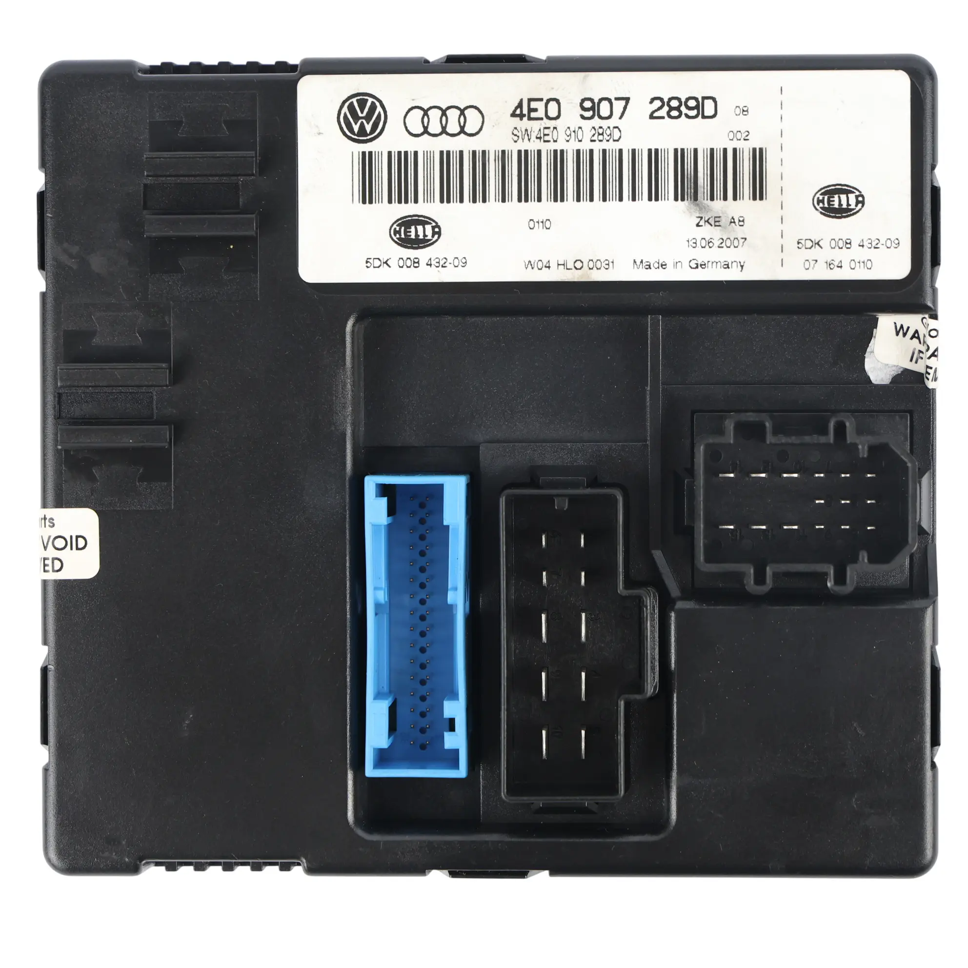 Audi A8 D3 Modulo Controllo Carrozzeria BCM Unità Comfort 4E0907289D