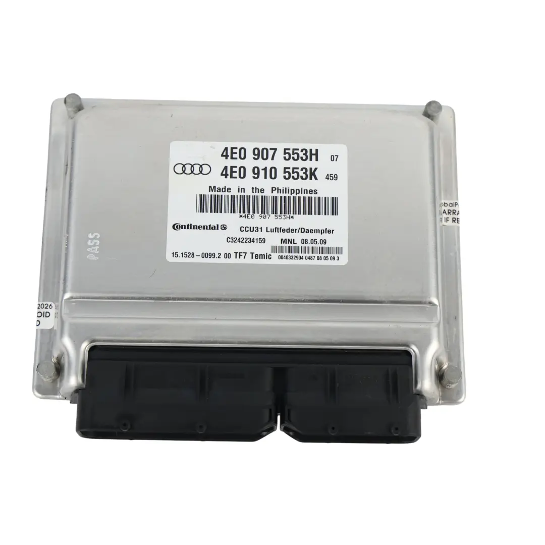 Audi A8 D3 Luftfederung Steuergerät Modul - SKU 4E0907553H - Teilenummer 4E0907553H