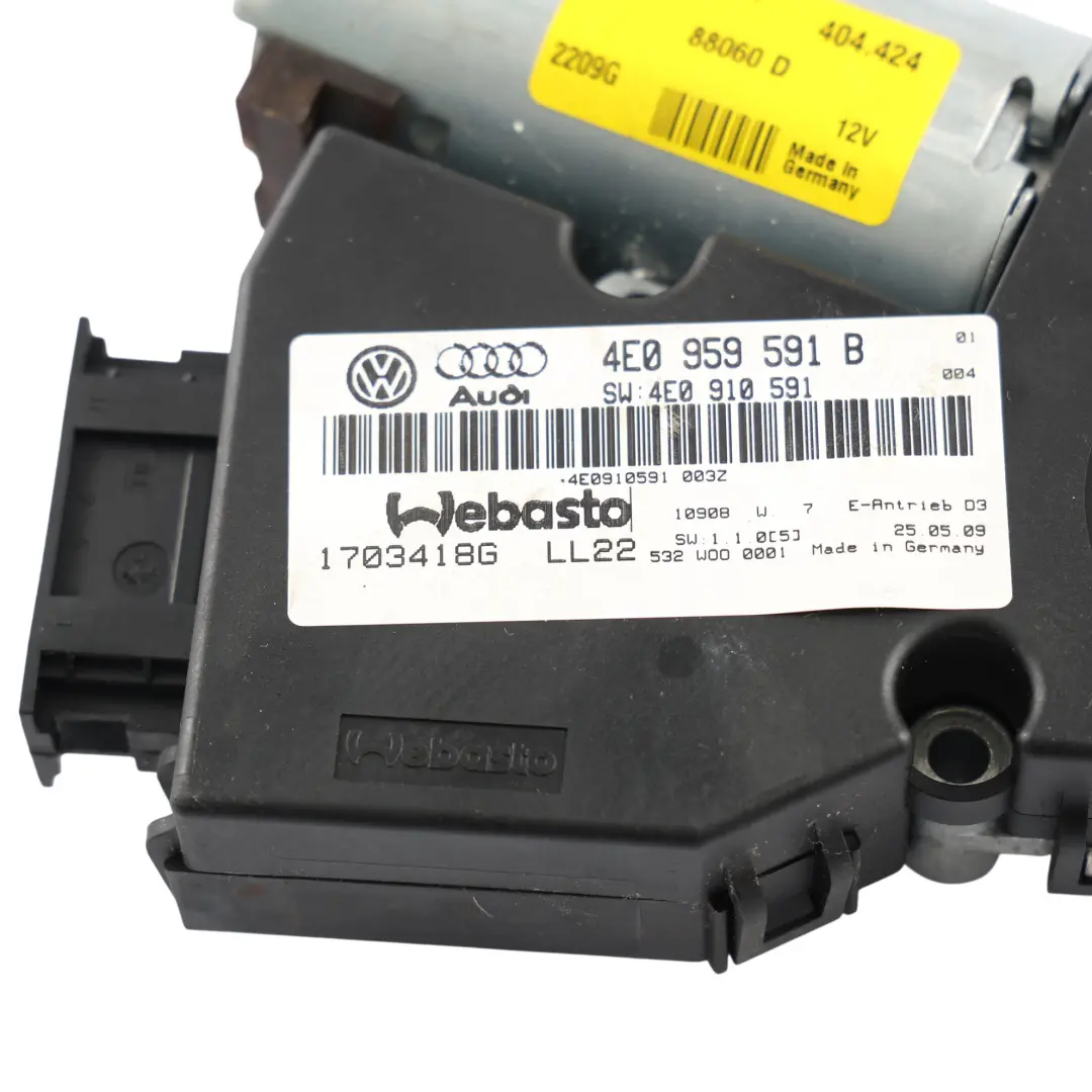 Audi A8 D3 Schiebedach Panorama Dach Motor Stellantrieb - SKU 4E0959591B - Teilenummer 4E0959591B
