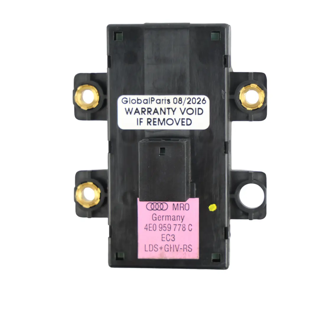 Audi A8 D3 Interruptor Soporte Lumbar Asiento Delantero Derecho - SKU 4E0959778C - Número de pieza 4E0959778C