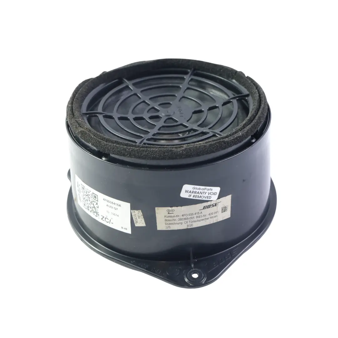 Lautsprecher Hintertür Links Rechts Bose Sound System für Audi Q7 4L mit Teilenummer 4F0035415A Audi Q7 4L Lautsprecher Hintertür Links Rechts Bose Sound System - SKU 4F0035415A - Teilenummer 4F0035415A
