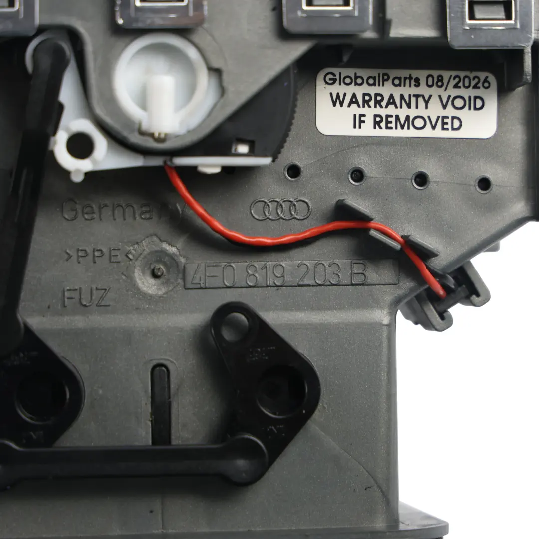 Audi A6 C6 Panel Rejilla Ventilación Consola Central Trasera - SKU 4F0819203B - Número de pieza 4F0819203B