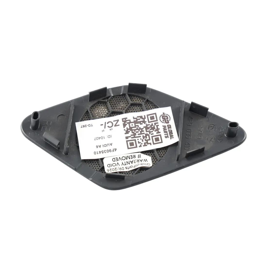 Garniture Cache Haut-Parleur Pilier D Droite pour Audi A6 C6 à propos du numéro de pièce 4F9035410 Audi A6 C6 Garniture Cache Haut-Parleur Pilier D Droite - SKU 4F9035410 - Numéro de pièce 4F9035410