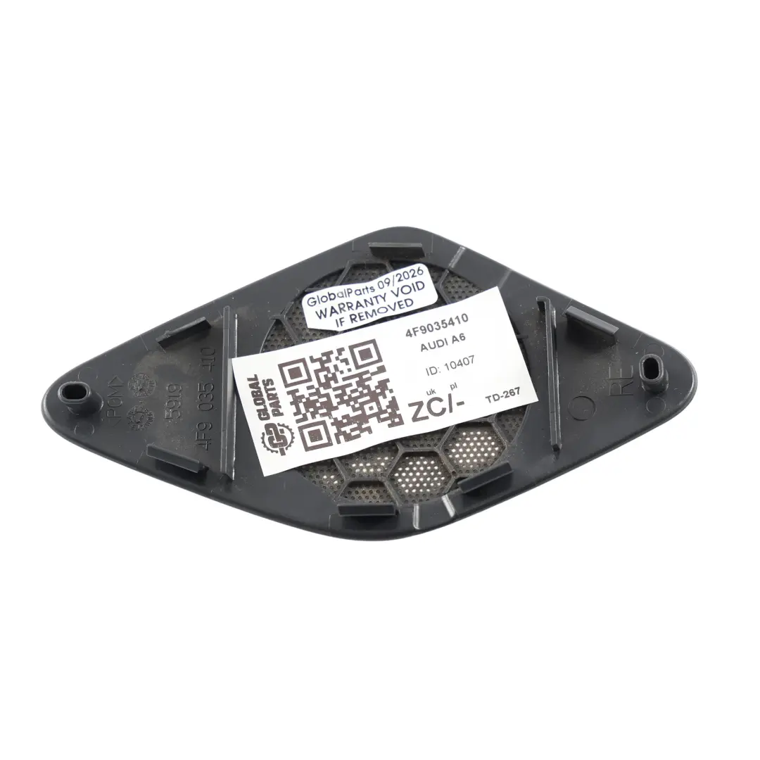 Pillar Upper Speaker Cover Trim Panel Right O/S to Audi A6 C6 D with Part number 4F9035410 Audi A6 C6 D Pillar Upper Speaker Cover Trim Panel Right O/S - SKU 4F9035410 - Part number 4F9035410