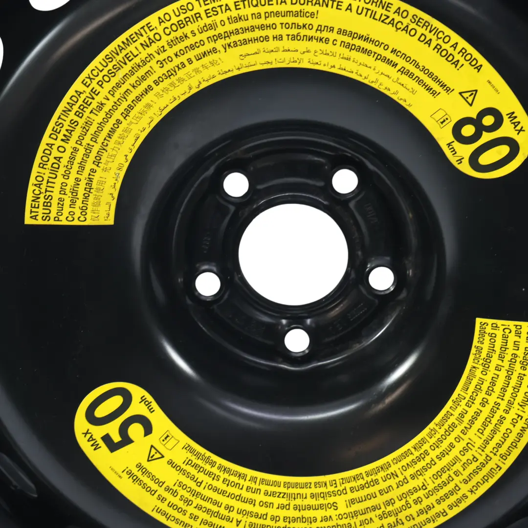 Rueda Repuesto Acero 20" 4.5J ET:22 para Audi A6 C7 Allroad con número de pieza 4G0601027D Audi A6 C7 Allroad Rueda Repuesto Acero 20" 4.5J ET:22 - SKU 4G0601027D - Número de pieza 4G0601027D