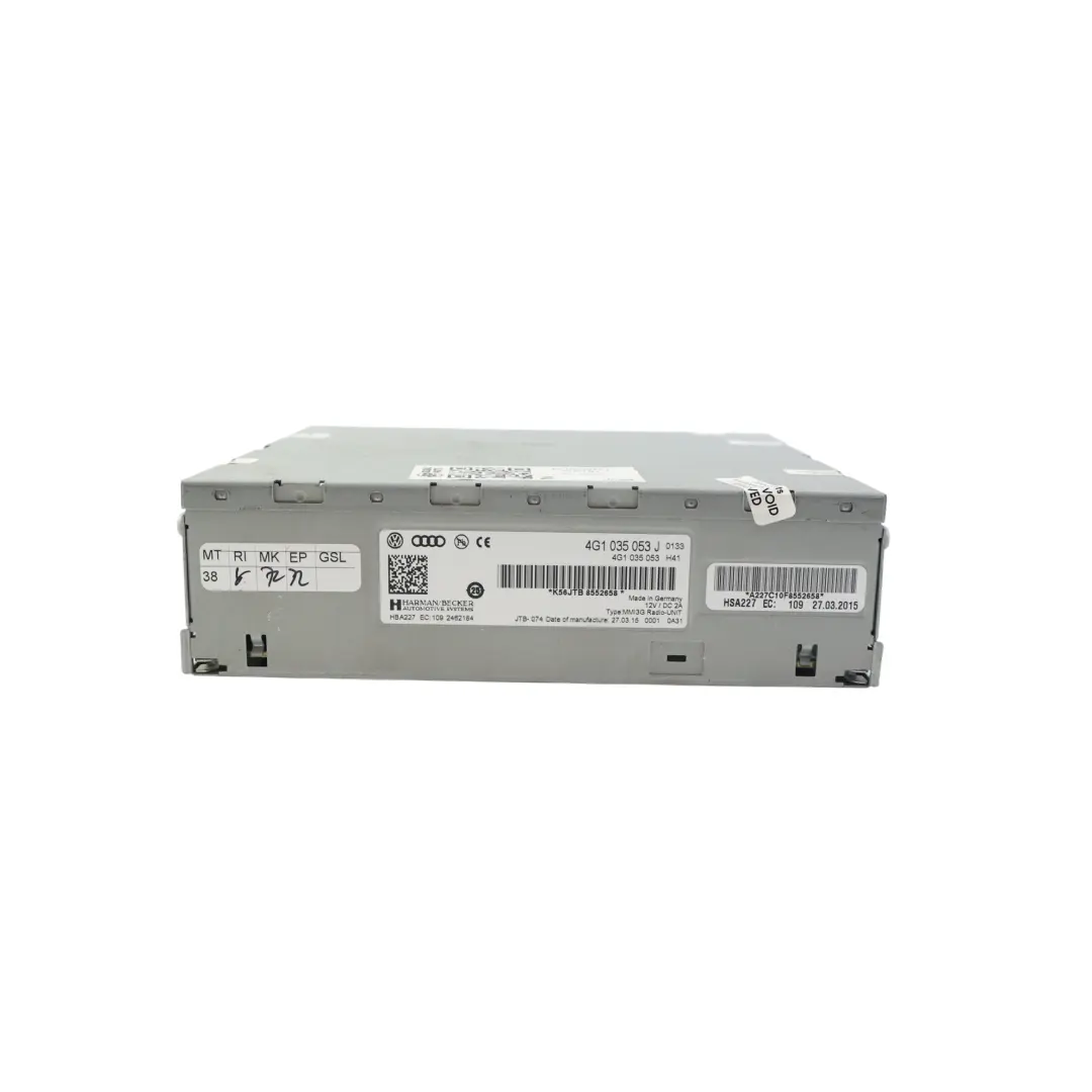 Radio Unidad Estéreo Audio Módulo Controlador para Audi A1 8X A4 B9 con número de pieza 4G1035053J Audi A1 8X A4 B9 Radio Unidad Estéreo Audio Módulo Controlador - SKU 4G1035053J - Número de pieza 4G1035053J