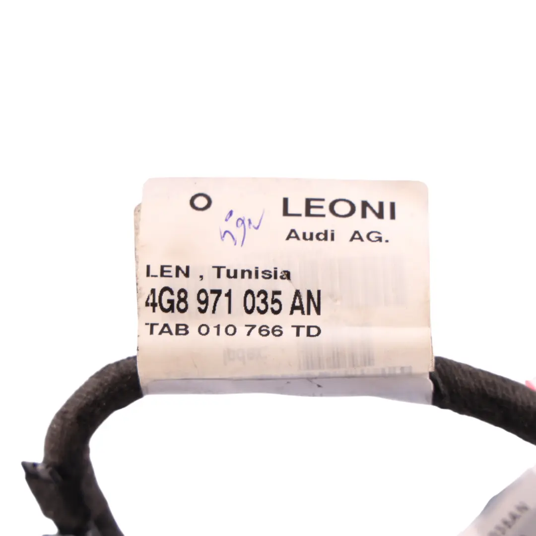 Audi A7 4G Front Door Harness Wiring Loom Cable Driver's Side - SKU 4G8971035AN - Part number 4G8971035AN