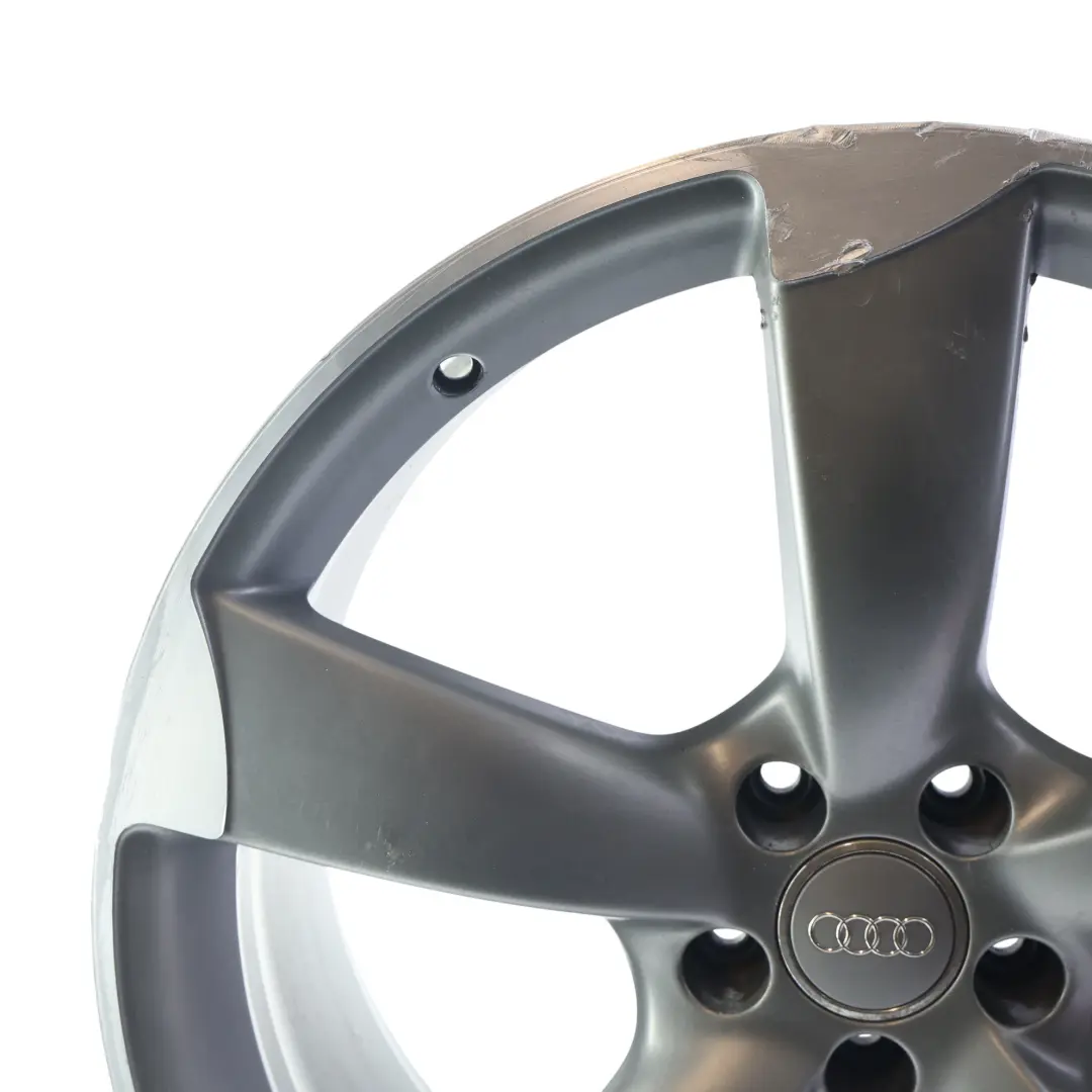 Audi A8 4H D4 Szara Felga Aluminiowa Rotor 21" 9J ET:35 - SKU 4H0601025BA-9 - Numer Części 4H0601025BA
