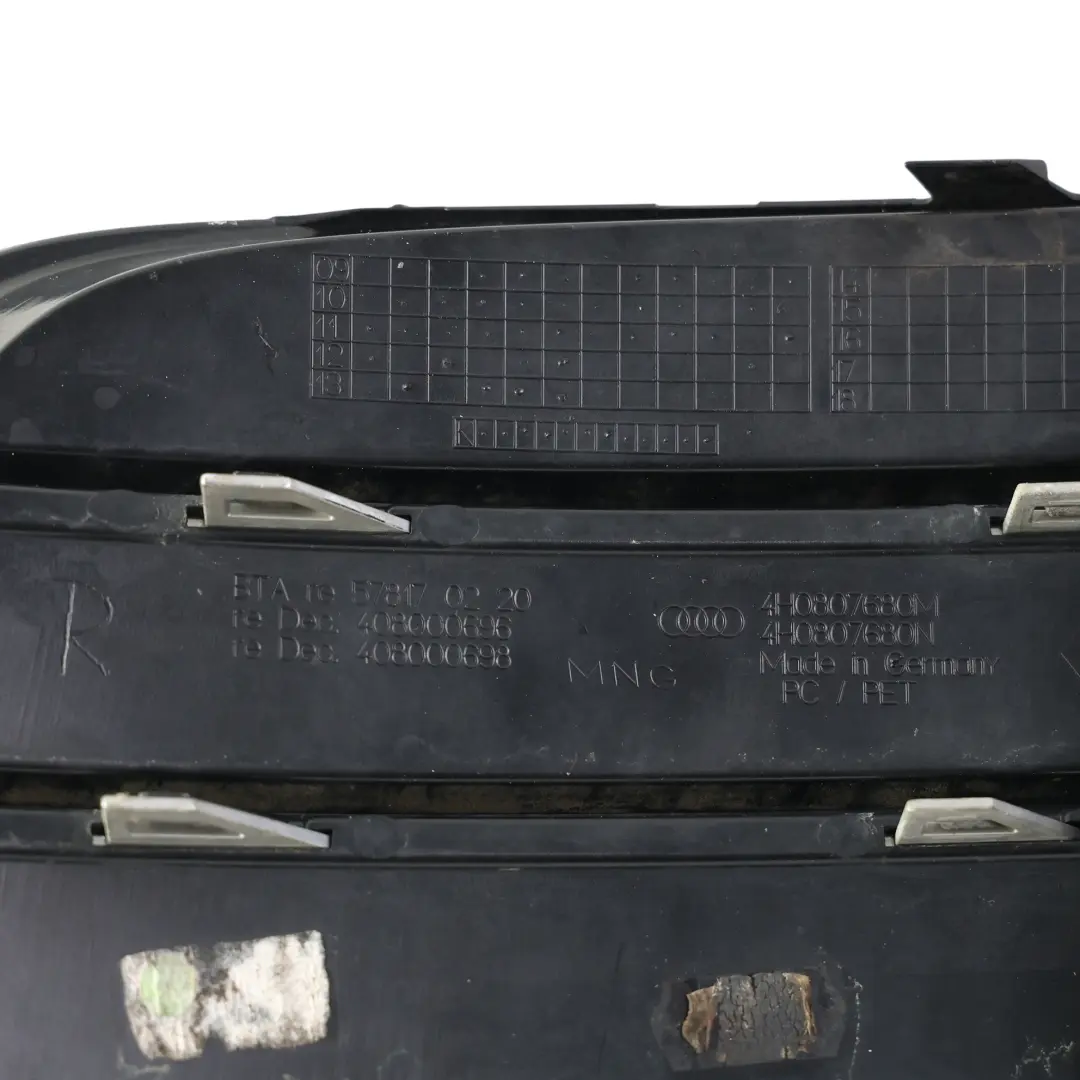 Audi A8 D4 Front Bumper Grille Trim Cover Right O/S - SKU 4H0807680M - Part number 4H0807680M