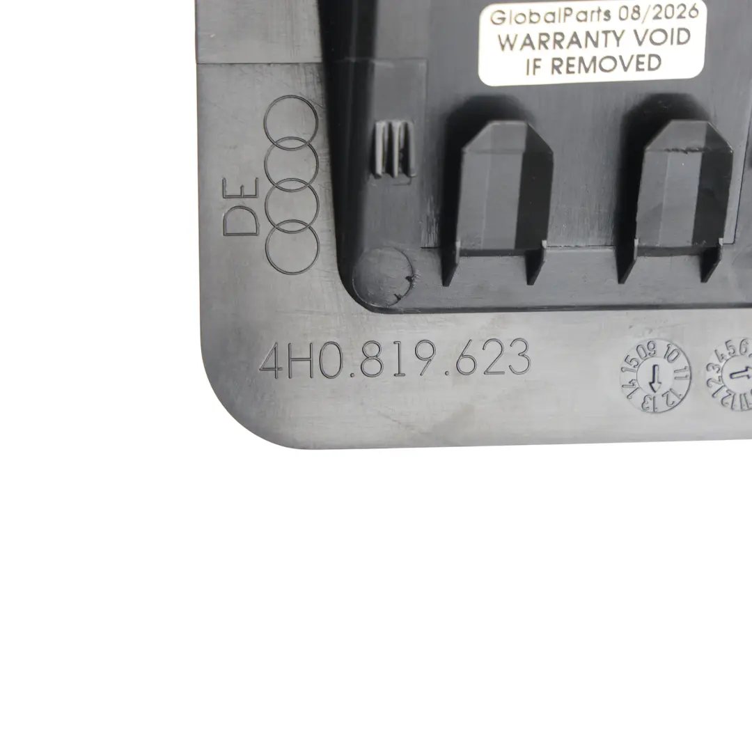 Front Footwell Vent Air Outlet Black Left N/S to Audi A8 4H D4 with Part number 4H0819623 Audi A8 4H D4 Front Footwell Vent Air Outlet Black Left N/S - SKU 4H0819623 - Part number 4H0819623