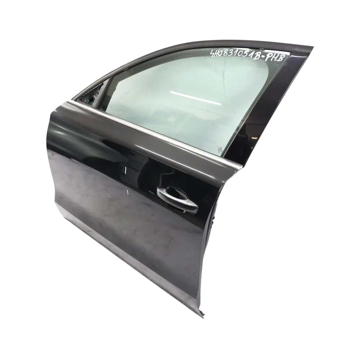 Tür Verkleidung Vorne Links Phantom Schwarz Z9Y für Audi A8 D4 mit Teilenummer 4H0831051B Audi A8 D4 Tür Verkleidung Vorne Links Phantom Schwarz Z9Y - SKU 4H0831051B-PHB - Teilenummer 4H0831051B