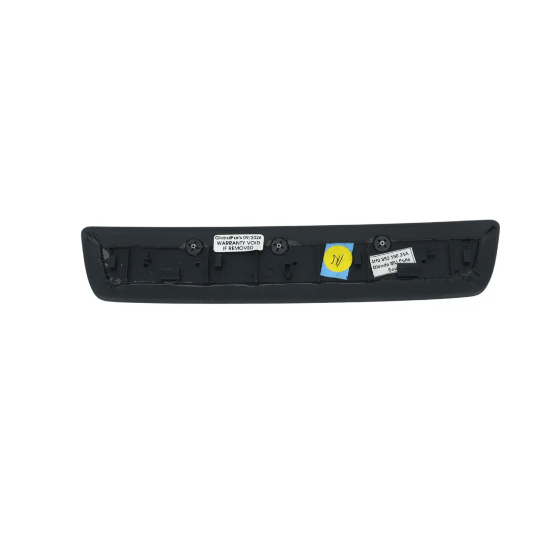 Instrument Panel Trim Cover Panel Moulding to Audi A8 D4 with Part number 4H0853190 Audi A8 D4 Instrument Panel Trim Cover Panel Moulding - SKU 4H0853190 - Part number 4H0853190