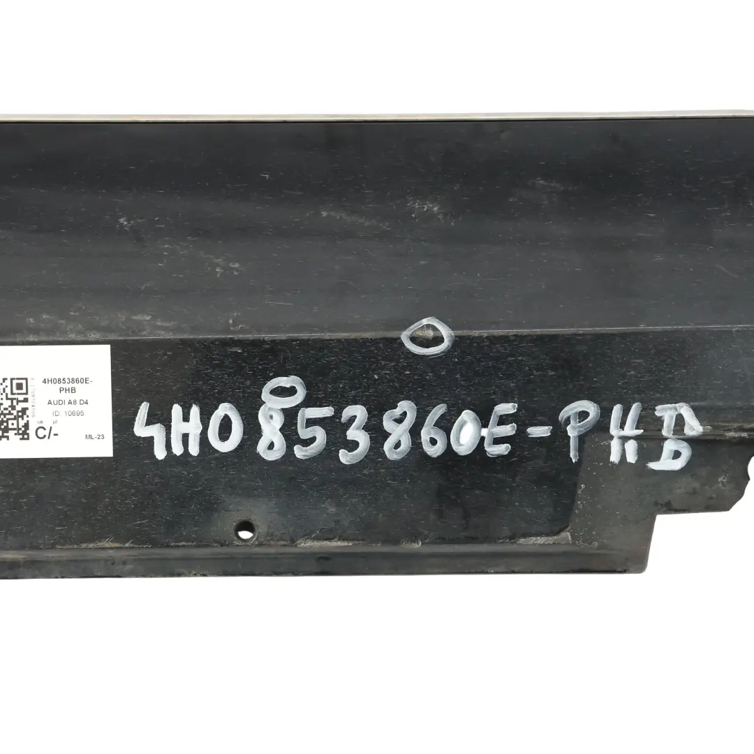 Audi A8 D4 Seitenschweller Abdeckung Rechts Phantomschwarz - SKU 4H0853860E-PHB - Teilenummer 4H0853860E
