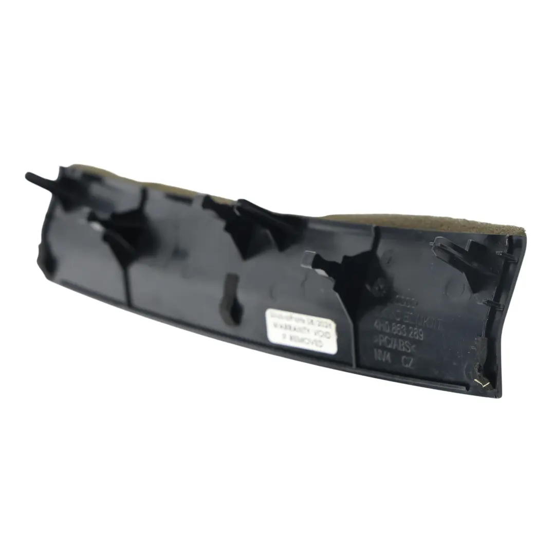 Cornice Console Centrale Rivestimento Pannello per Audi A8 D4 con numero di parte 4H0863289A Audi A8 D4 Cornice Console Centrale Rivestimento Pannello - SKU 4H0863289A - Numero di parte 4H0863289A