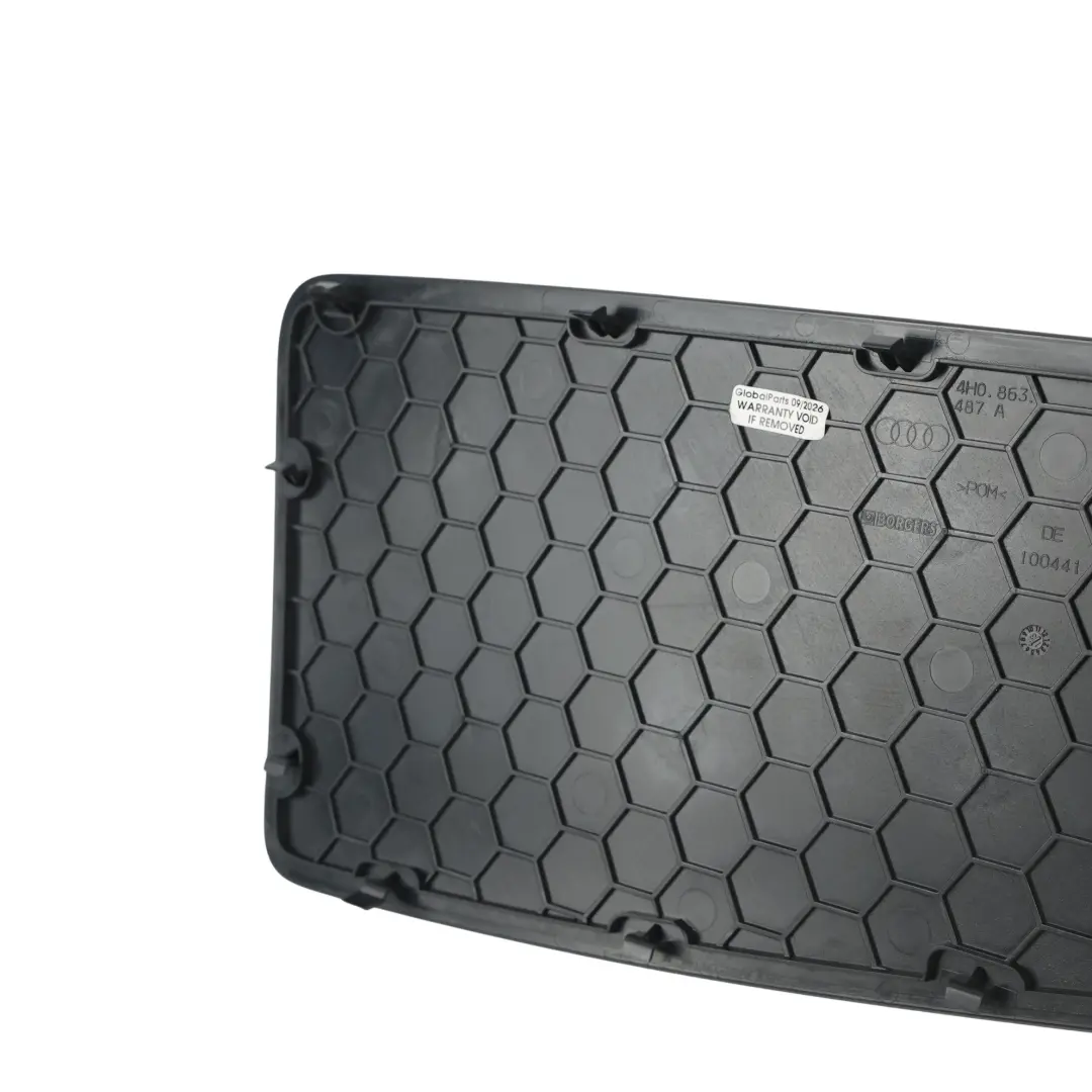 Audi A8 4H D4 Parcel Shelf Speaker Grill Cover Left N/S Black - SKU 4H0863487A - Part number 4H0863487A