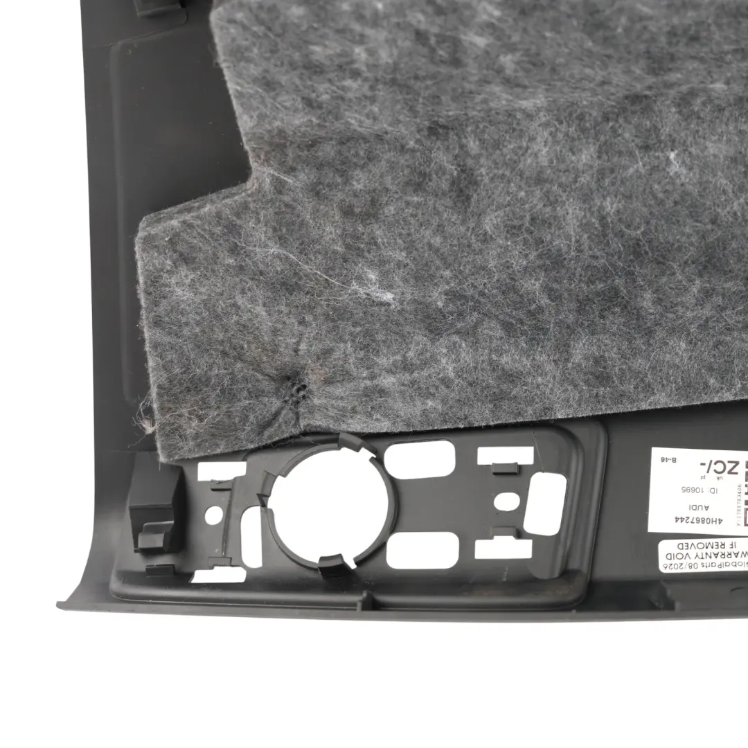 Audi A8 D4 Bottom Lower B Pillar Trim Cover Panel Right O/S Side Black - SKU 4H0867244 - Part number 4H0867244