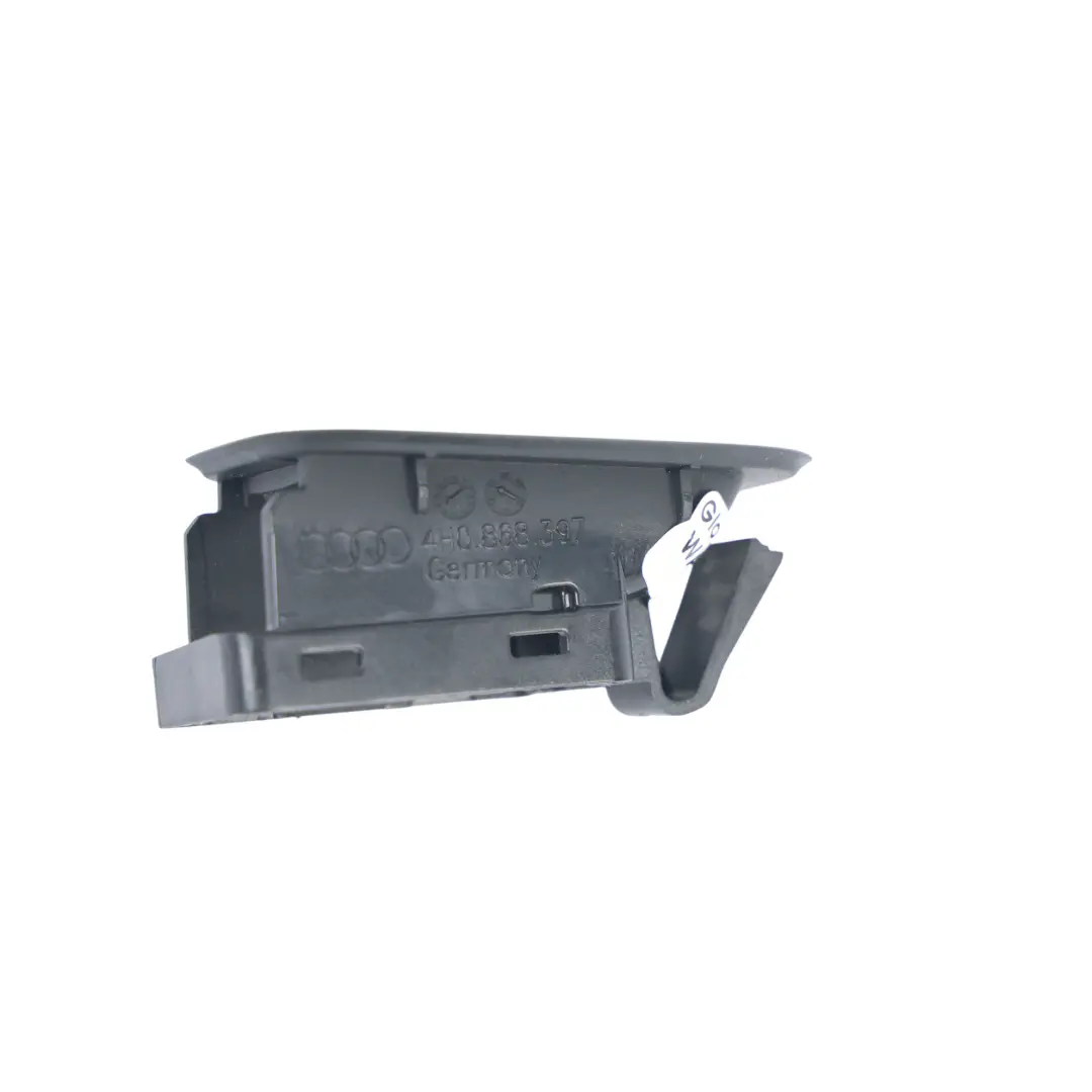 Boot Lid Tailgate Open Release Button Switch Cover Surround to Audi A8 D4 with Part number 4H0868397 Audi A8 D4 Boot Lid Tailgate Open Release Button Switch Cover Surround - SKU 4H0868397 - Part number 4H0868397