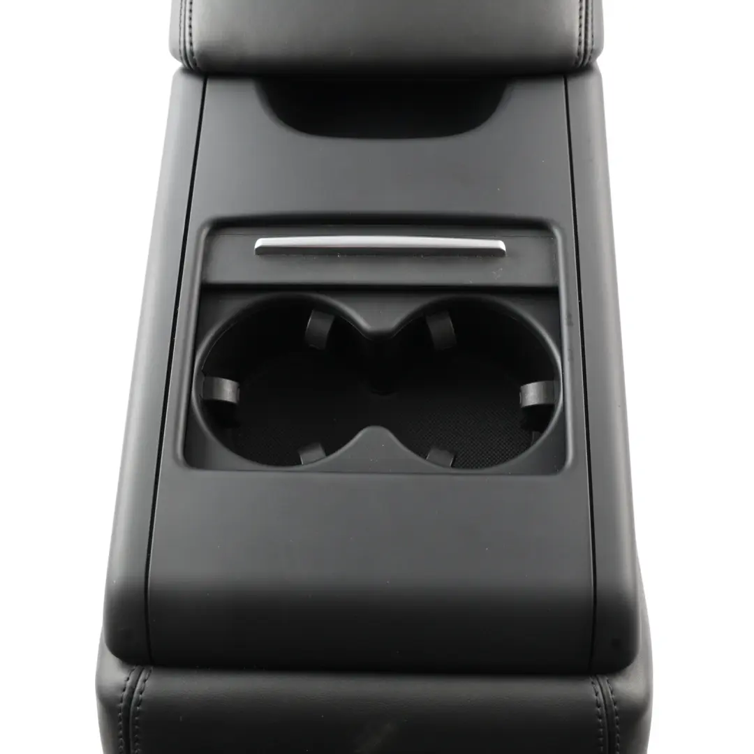 Audi A8 S8 4H D4 Rear Leather Armrest Cup Holder Soul Black - SKU 4H0885075C - Part number 4H0885075C