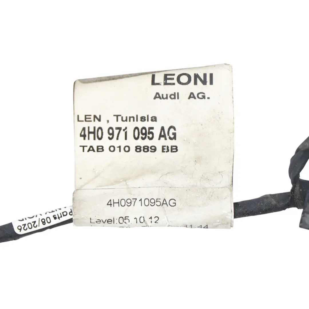 Sensori Parcheggio PDC e Cablaggio Anteriore per Audi A8 4H D4 con numero di parte 4H0971095AG Audi A8 4H D4 Sensori Parcheggio PDC e Cablaggio Anteriore - SKU 4H0971095AG - Numero di parte 4H0971095AG