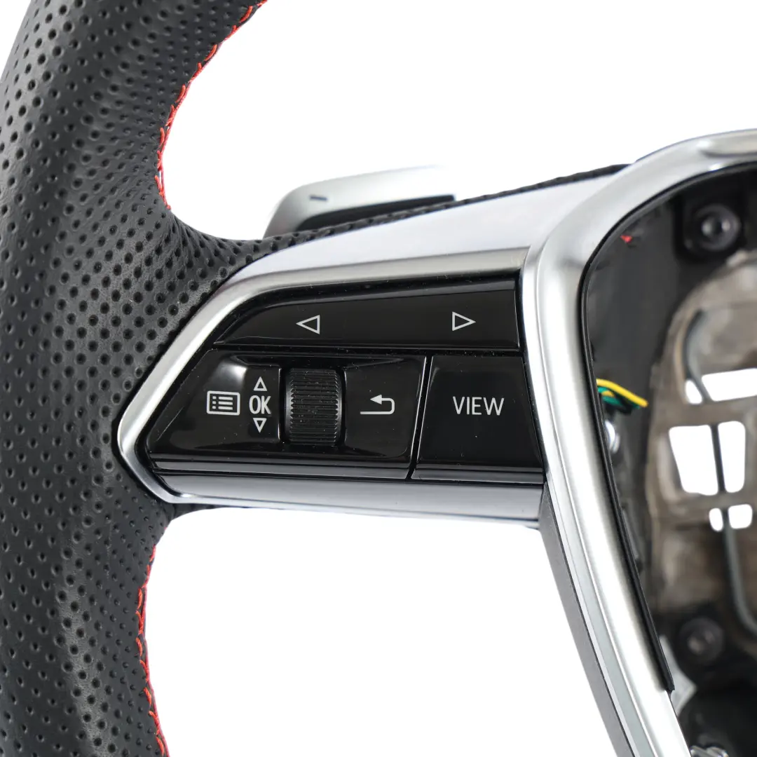 Nero Pelle S-Line Cambio al Volante per Audi A6 C8 A7 Volante con numero di parte 4K0419091F Audi A6 C8 A7 Volante Nero Pelle S-Line Cambio al Volante - SKU 4K0419091F-1 - Numero di parte 4K0419091F