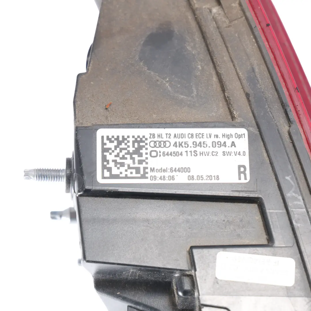 Audi A6 C8 Lampa Tylna Wewnętrzna Prawa - SKU 4K5945094A-3 - Numer Części 4K5945094A