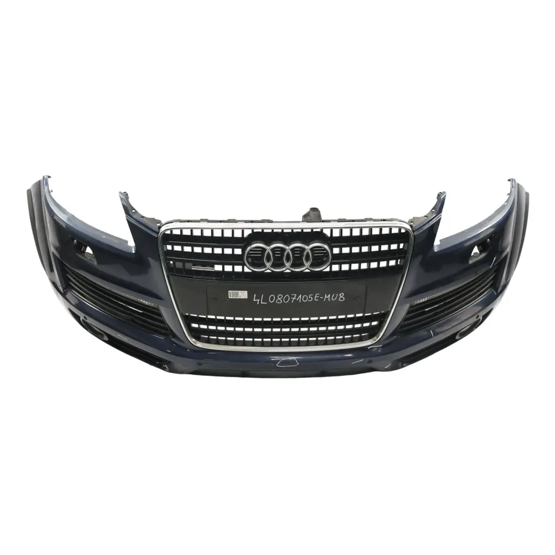 Audi Q7 4L Mk1 Front Bumper PDC S-Line Mugello Blue Pearl Effect - Z5E - SKU 4L0807105E-MUB - Part number 4L0807105E