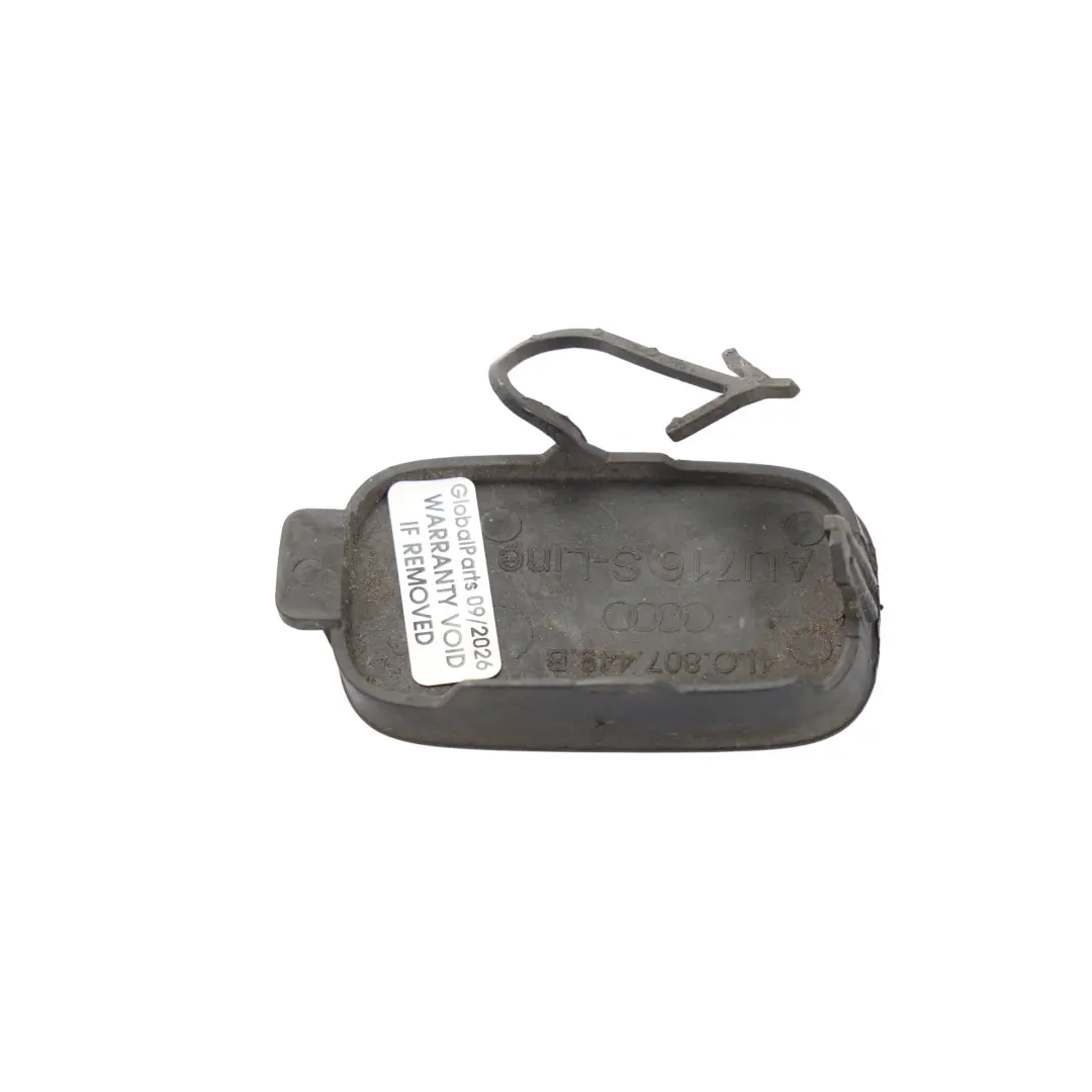 Audi Q7 4L Tapa Gancho Remolque Parachoques Trasero Izquierdo Azul Mugello Z5E - SKU 4L0807449B-MUB - Número de pieza 4L0807449B