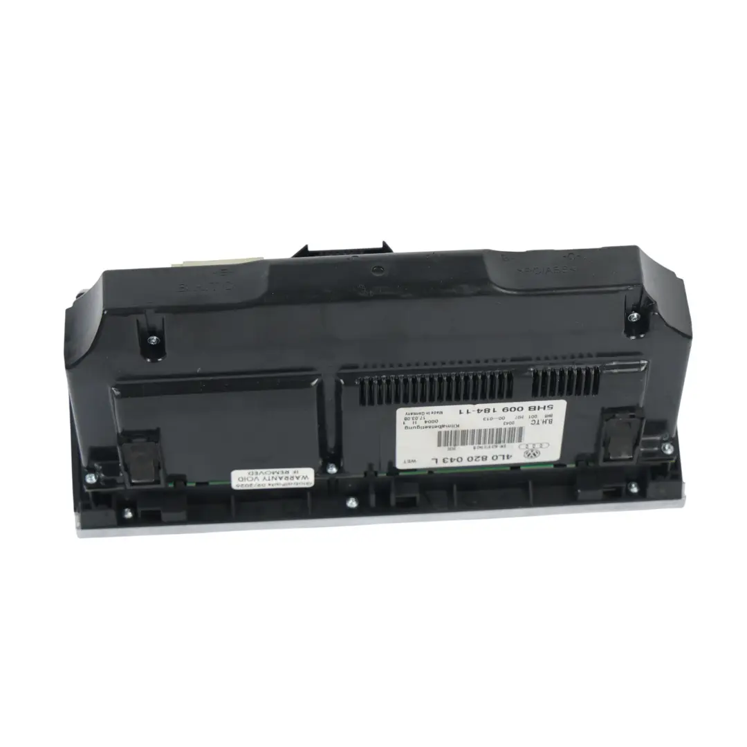 Panel Sterowania Klimatyzacji Nawiewu 4.2 Diesel do Audi Q7 4L o numerze 4L0820043L Audi Q7 4L Panel Sterowania Klimatyzacji Nawiewu 4.2 Diesel - SKU 4L0820043L - Numer Części 4L0820043L