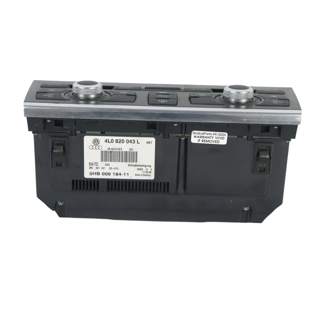 Panel Sterowania Klimatyzacji Nawiewu 4.2 Diesel do Audi Q7 4L o numerze 4L0820043L Audi Q7 4L Panel Sterowania Klimatyzacji Nawiewu 4.2 Diesel - SKU 4L0820043L - Numer Części 4L0820043L