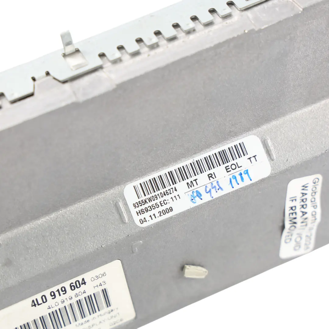 Audi A6 C6 MMI Multimedia Navigation Display Bildschirm - SKU 4L0919604-1 - Teilenummer 4L0919604
