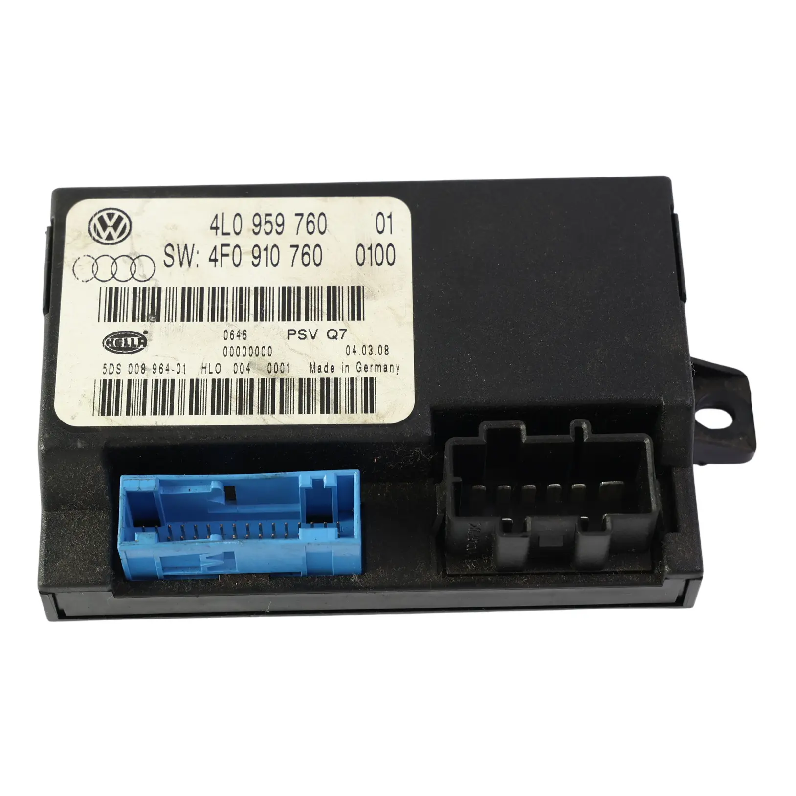 Audi Q7 4L Moduł Regulacji Pamięci Fotela Przedniego Lewy Prawy 4L0959760