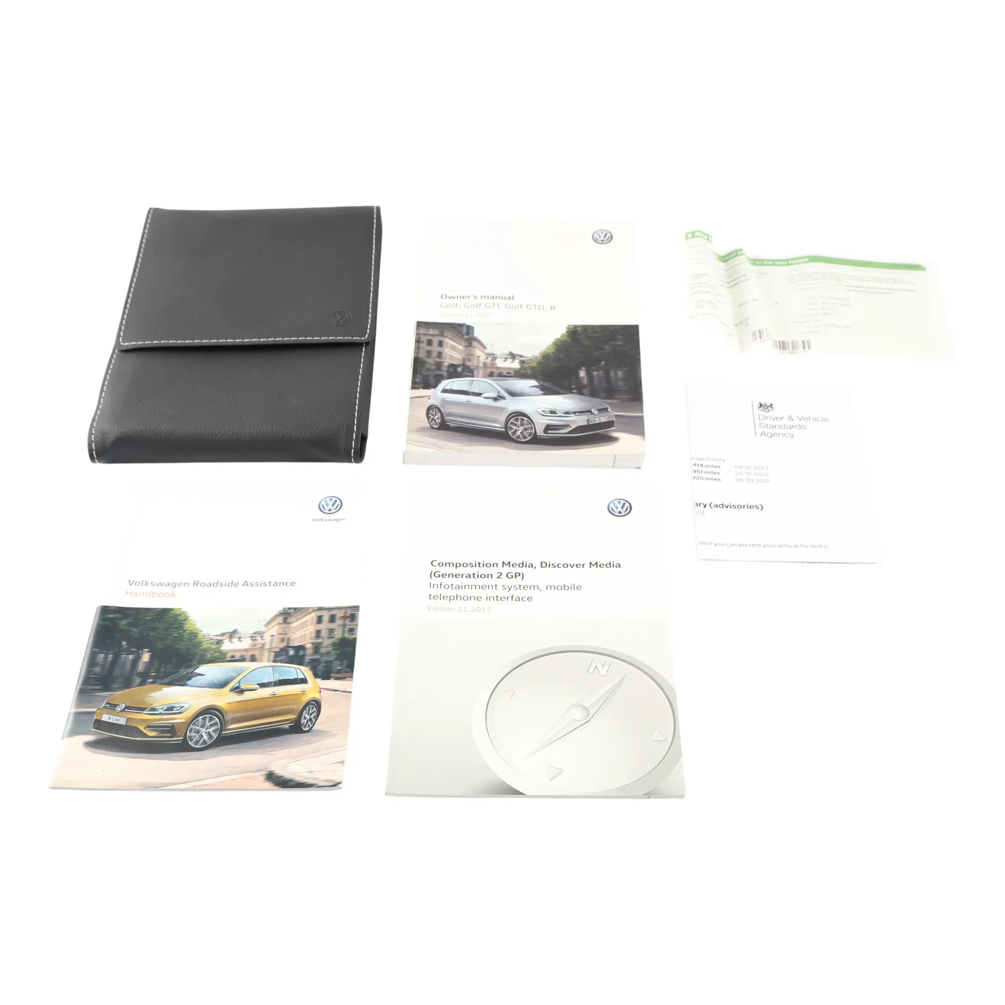VW Golf MK7 Service Booklet Owner's Handbook Pouch Case Wallet Set 50012720AF