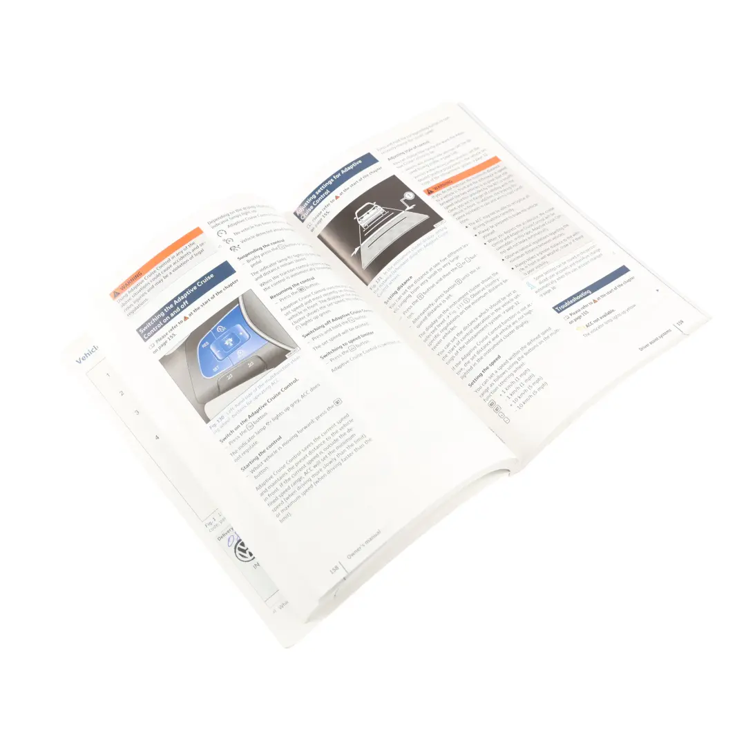 VW Golf MK7 Service Booklet Owner's Handbook Pouch Case Wallet Set - SKU 50012720AF - Part number 50012720AF