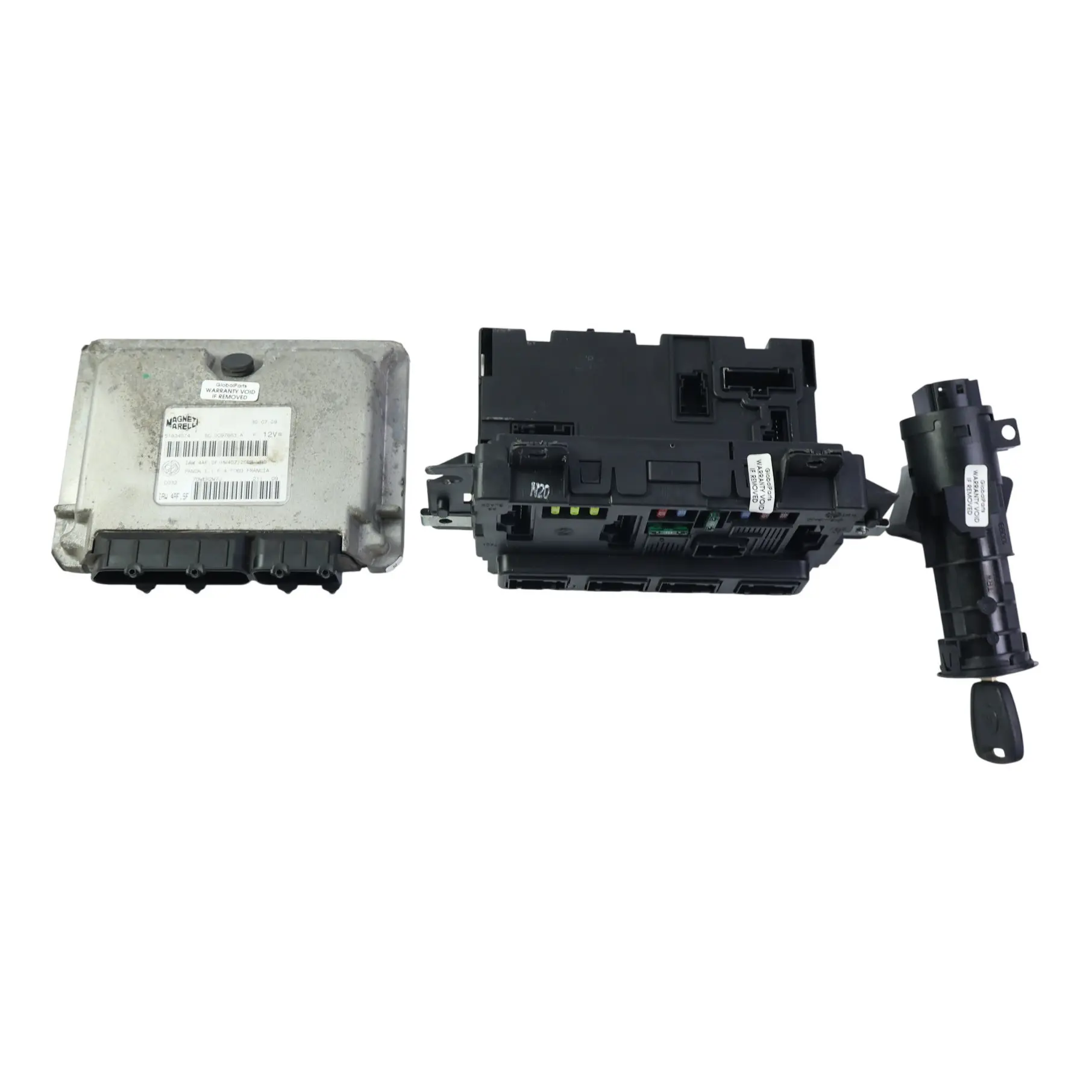 Fiat Panda MK2 1.1 54HP 187A1000 Motor Steuergerät Kit Zündung BCM 51834074