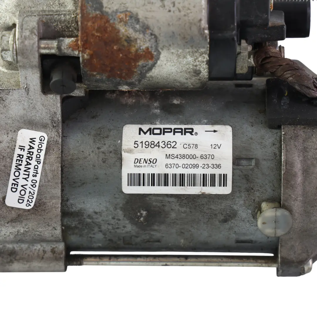 Starter Motor Unit 12V DENSO to Fiat Ducato 2.2 Diesel Multijet Engine with Part number 51984362 Fiat Ducato 2.2 Diesel Multijet Engine Starter Motor Unit 12V DENSO - SKU 51984362 - Part number 51984362