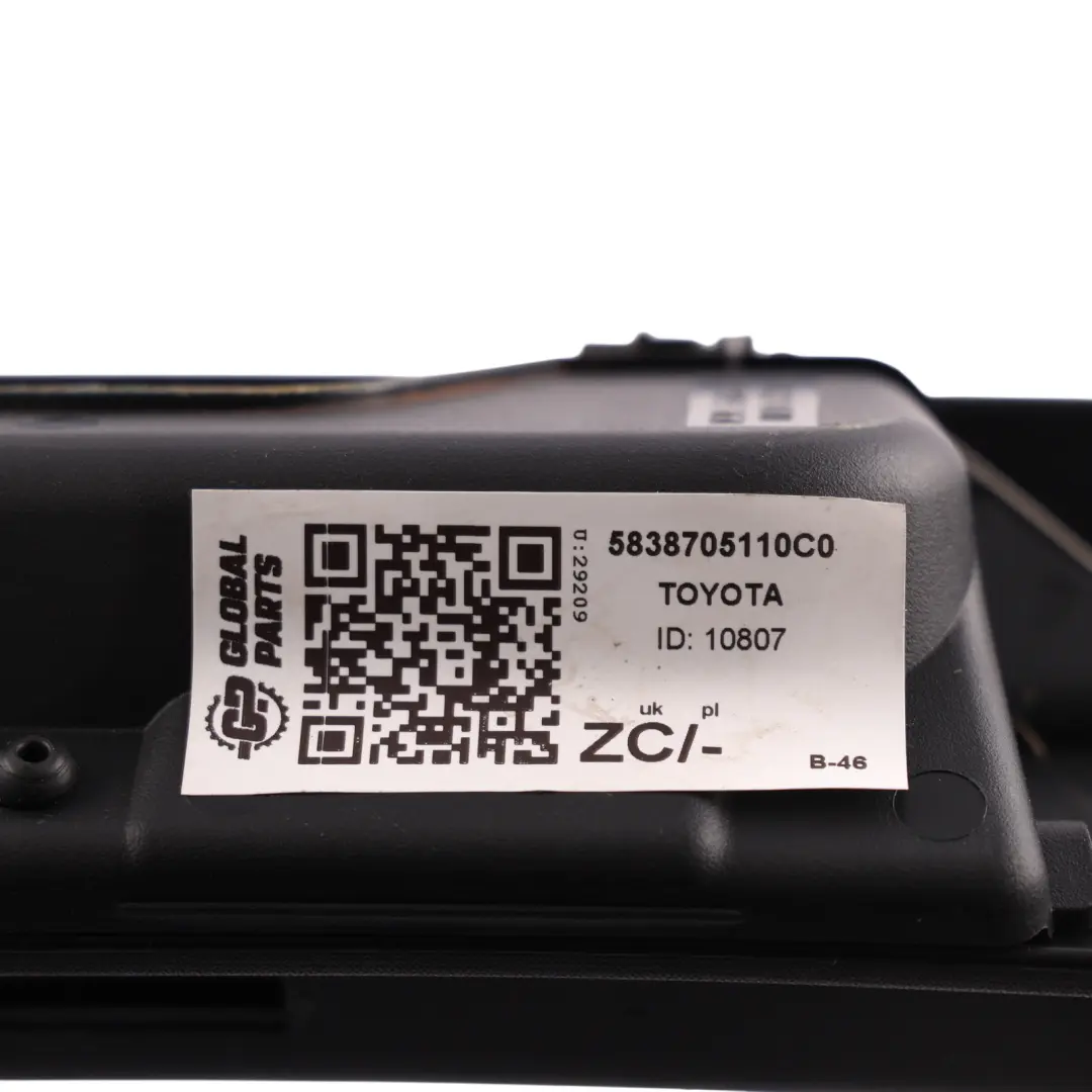 Toyota Avensis T27 Rear Boot Floor Finish Plate Trim Strip 58387-05110 - SKU 5838705110C0 - Part number 5838705110C0