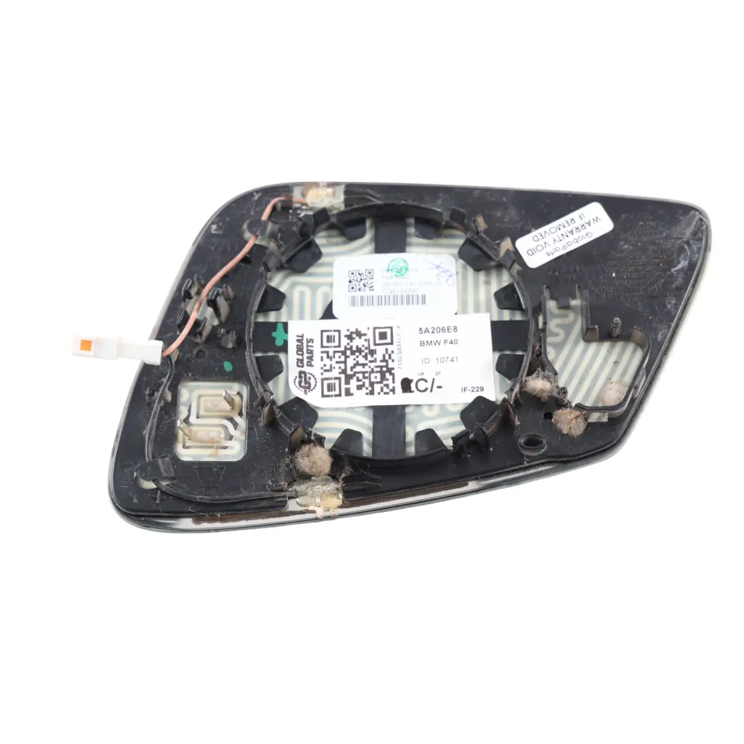 BMW F40 F44 Szerokokątne Szkło Lusterka Drzwi Prawe - SKU 5A206E8 - Numer Części 5A206E8