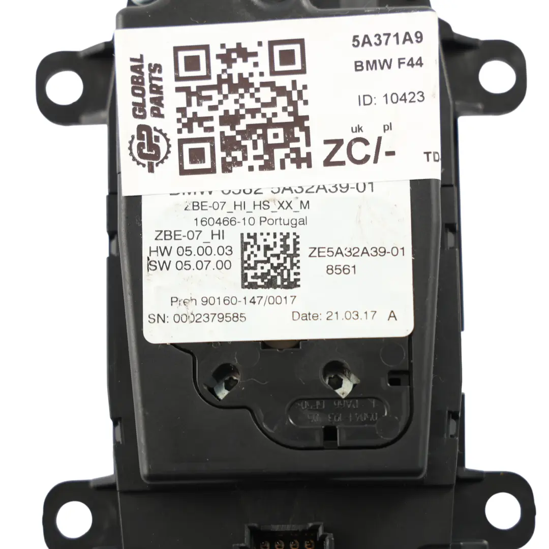 BMW F44 iDrive Controller Switch Knob Radio Control - SKU 5A371A9 - Part number 5A371A9