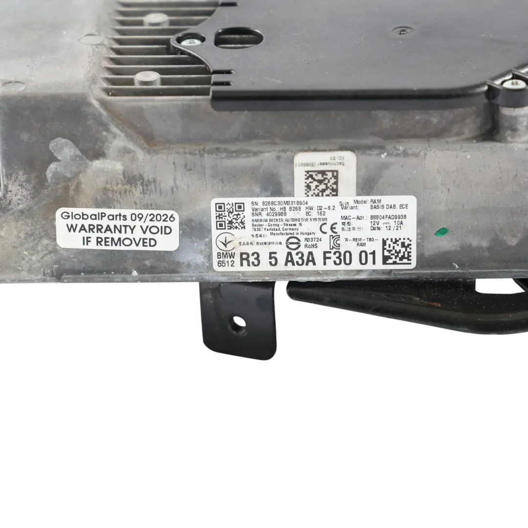 BMW F40 F44 DAB Audio Receiver Module Harman Becker - SKU 5A3AF30 - Part number 5A3AF30