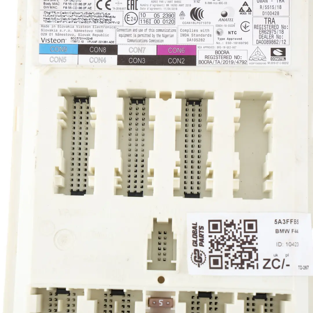 Modulo Controllo Carrozzeria BDC ECU per BMW F44 con numero di parte 5A3FFB5 BMW F44 Modulo Controllo Carrozzeria BDC ECU - SKU 5A3FFB5 - Numero di parte 5A3FFB5
