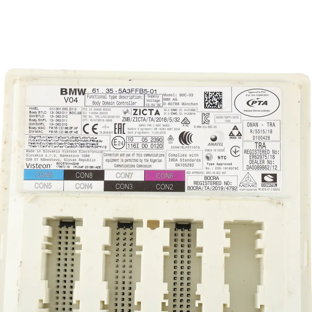 Modulo Controllo Carrozzeria BDC ECU per BMW F44 con numero di parte 5A3FFB5 BMW F44 Modulo Controllo Carrozzeria BDC ECU - SKU 5A3FFB5 - Numero di parte 5A3FFB5