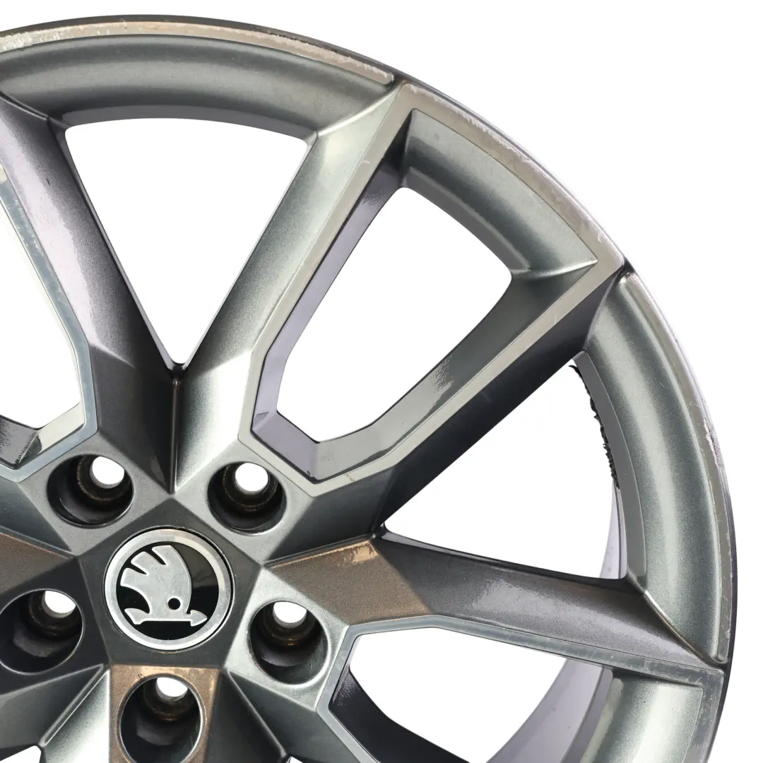 Skoda Octavia VRS Alloy Wheel Rim 7,5J 18" ET:51 Anthracite Grey - SKU 5E0601025-3 - Part number 5E0601025